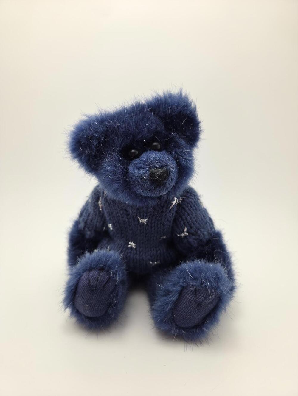 Ty Attic Treasures Collection “Orion” the Blue Bear - No Hang Tag (6 inch)